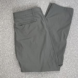 32 Degrees Cool Stretch Performance Men Pants 36x30 Gray Poly Blend Regular Fit